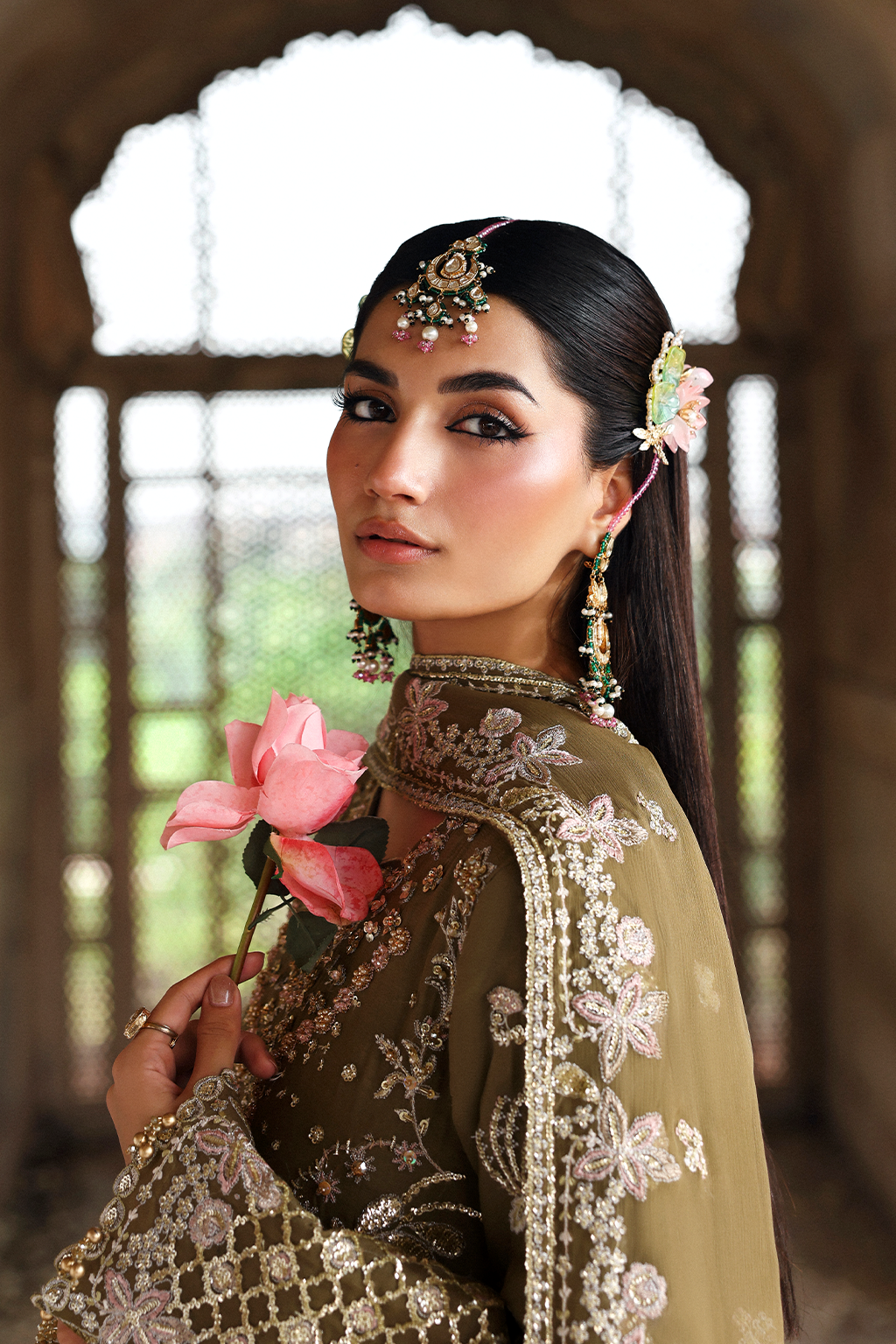 OLIVEA Raw Silk Pakistani Formal Dresses - Emaan Adeel - 8