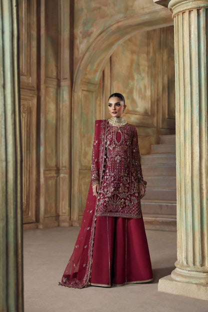 Beyond Beauty Raw Silk Pakistani Formal Dresses - Zyra - 1