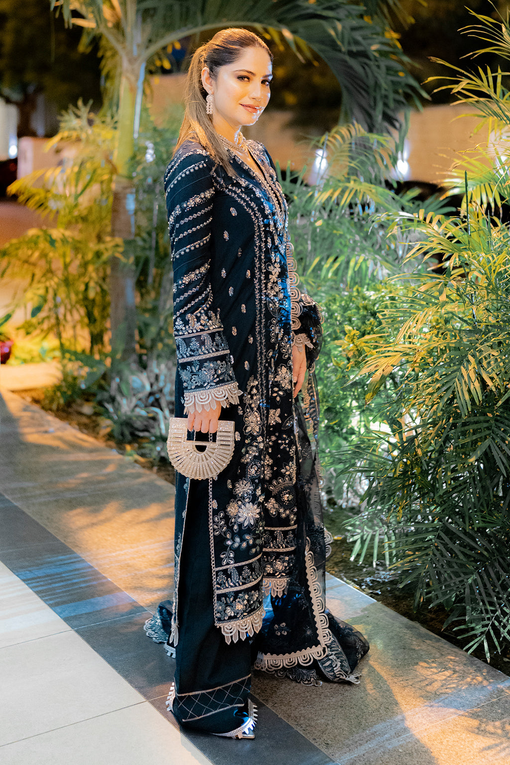Bella Raw Silk Pakistani Formal Dresses - Saad Shaikh - 2
