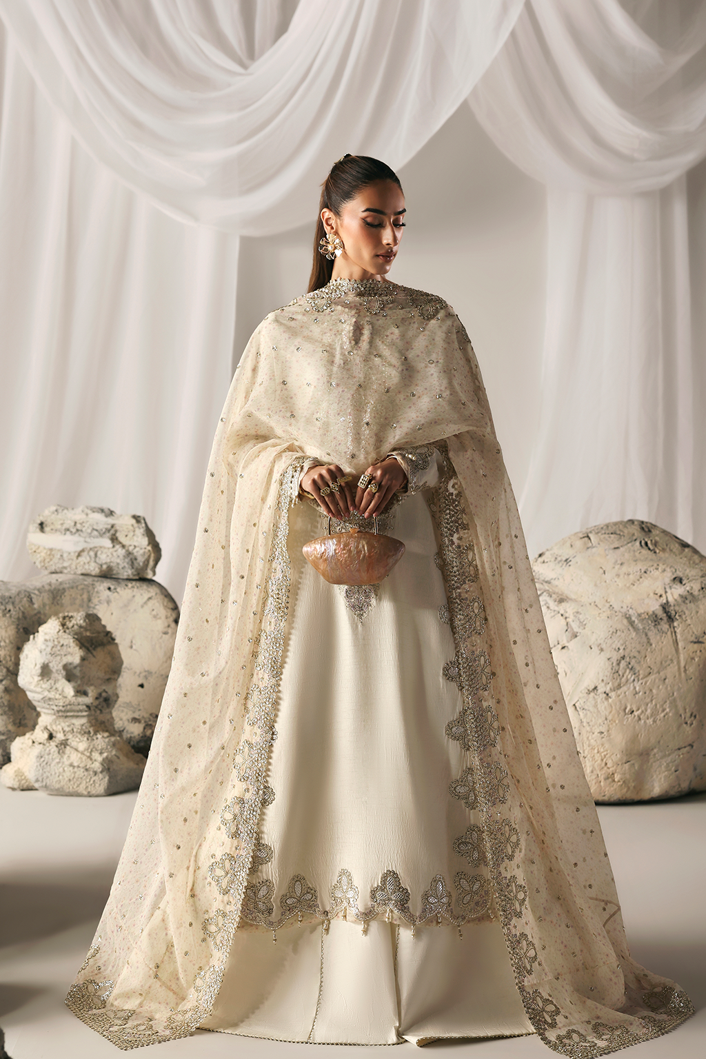 MISTY DAWN Raw Silk Pakistani Formal Dresses