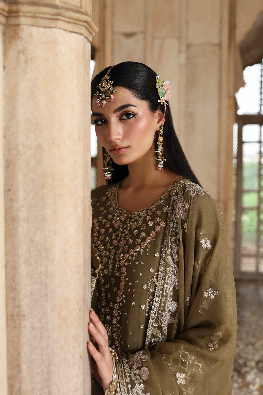 OLIVEA Raw Silk Pakistani Formal Dresses - Emaan Adeel - 6