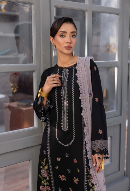 Fareeha - D10 Chiffon Pakistani Winter Dresses - Humdum - 4