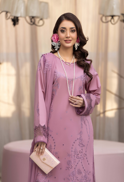 Aviva - D01 Chiffon Pakistani Summer Dresses - Humdum - 2