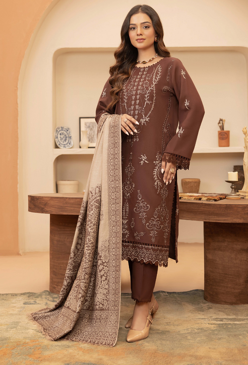 Carvan-D10 Premium Fabric Pakistani Winter Dresses - Humdum - 2