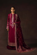Roshan Raw Silk Pakistani Formal Dresses - Afrozeh - 1