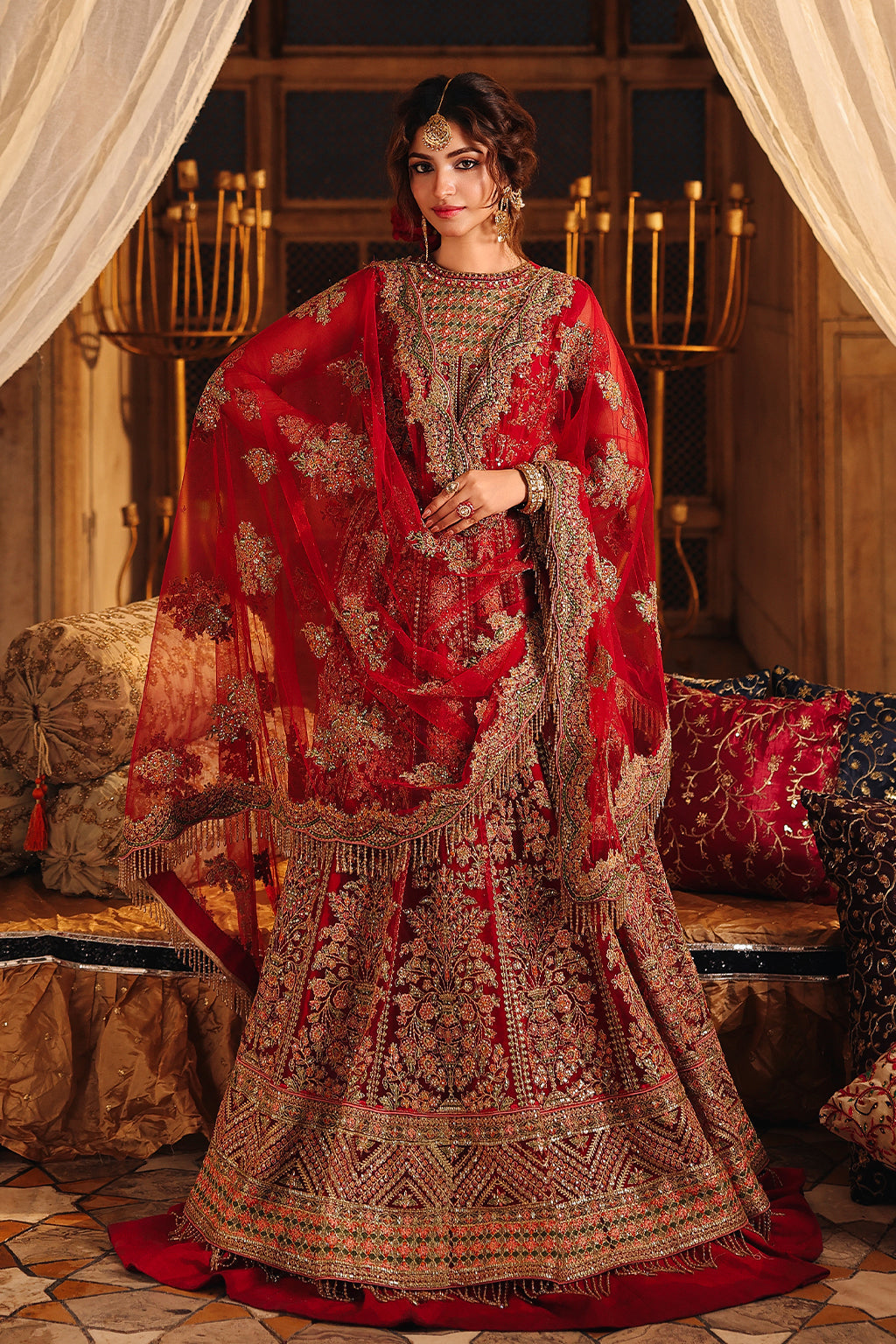 Shehnoor Raw Silk Pakistani Bridal and Formal Dresses - Saad Shaikh - 1