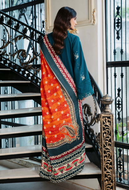 Serene - D01 Premium Fabric Pakistani Winter Dresses - Humdum - 3