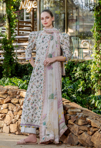 Scenery - Printkari D07 Chiffon Pakistani Summer Dresses - Humdum - 3