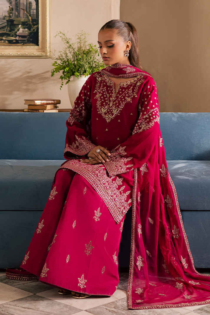 Gulnar Raw Silk Pakistani Formal Dresses - Emaan Adeel - 5