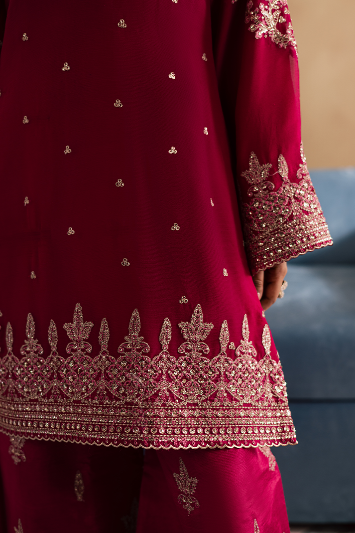 Gulnar Raw Silk Pakistani Formal Dresses - Emaan Adeel - 8