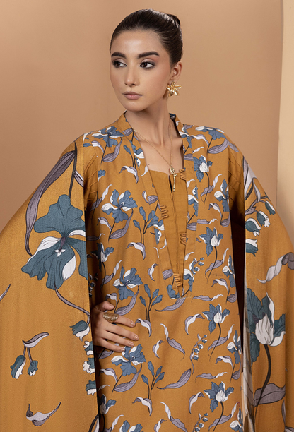 Zara - D08 Khaddar Pakistani Winter Dresses - Humdum - 4