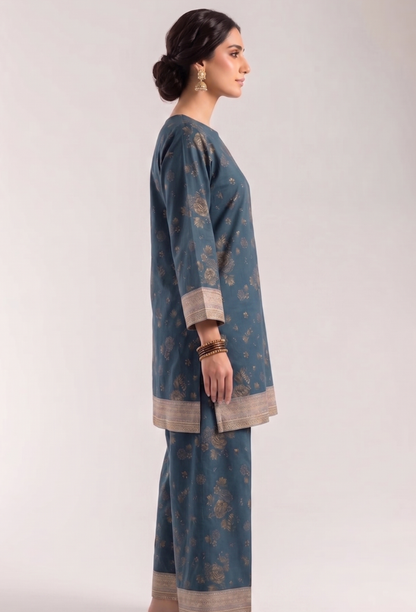 Ethnic By Humdum - D15 Lawn Pakistani Summer Dresses - Humdum - 2
