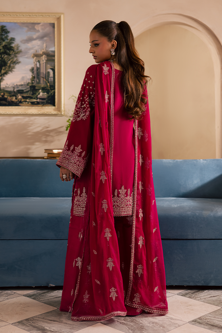 Gulnar Raw Silk Pakistani Formal Dresses - Emaan Adeel - 4