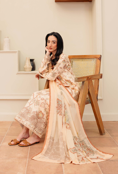 MIRAL - D05 Chiffon Pakistani Winter Dresses - Humdum - 4
