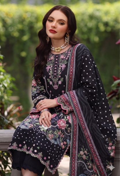 Saira Bano - D01 Lawn Pakistani Summer Dresses - Humdum - 2