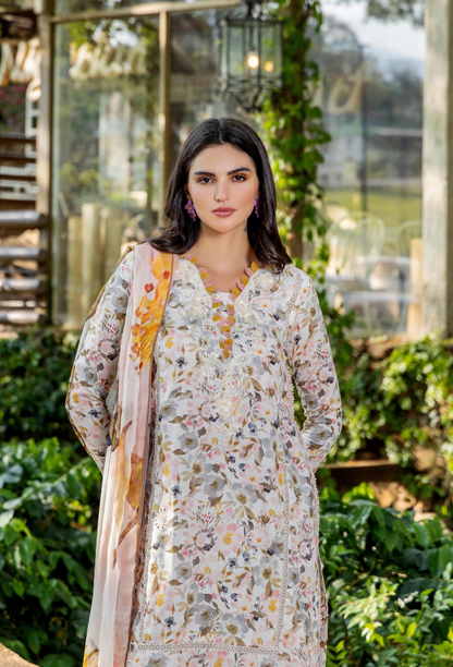 Scenery - Printkari D10 Chiffon Pakistani Summer Dresses - Humdum - 4