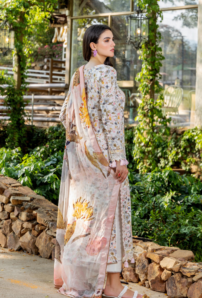 Scenery - Printkari D10 Chiffon Pakistani Summer Dresses - Humdum - 2