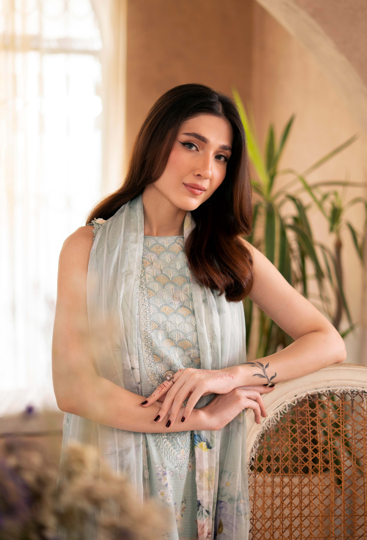 Kanwal - D04 Chiffon Pakistani Summer Dresses - Humdum - 4