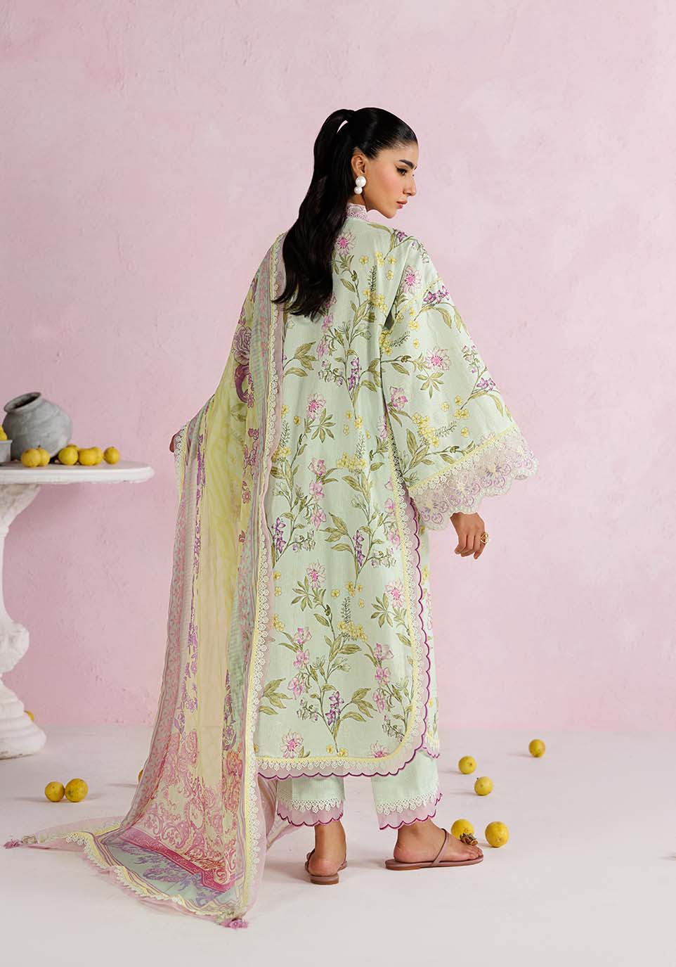 AFSOON ZQ001 Chiffon Pakistani Summer Dresses - Zarqash - 2
