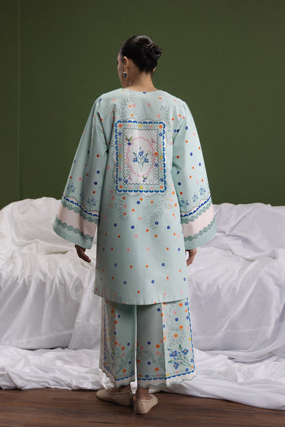 Spring Calm Cambric Pakistani Summer Dresses - Afrozeh - 4
