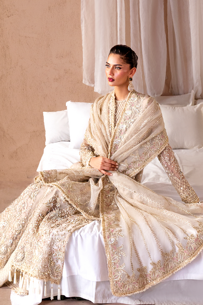 MALENA Raw Silk Pakistani Formal Dresses