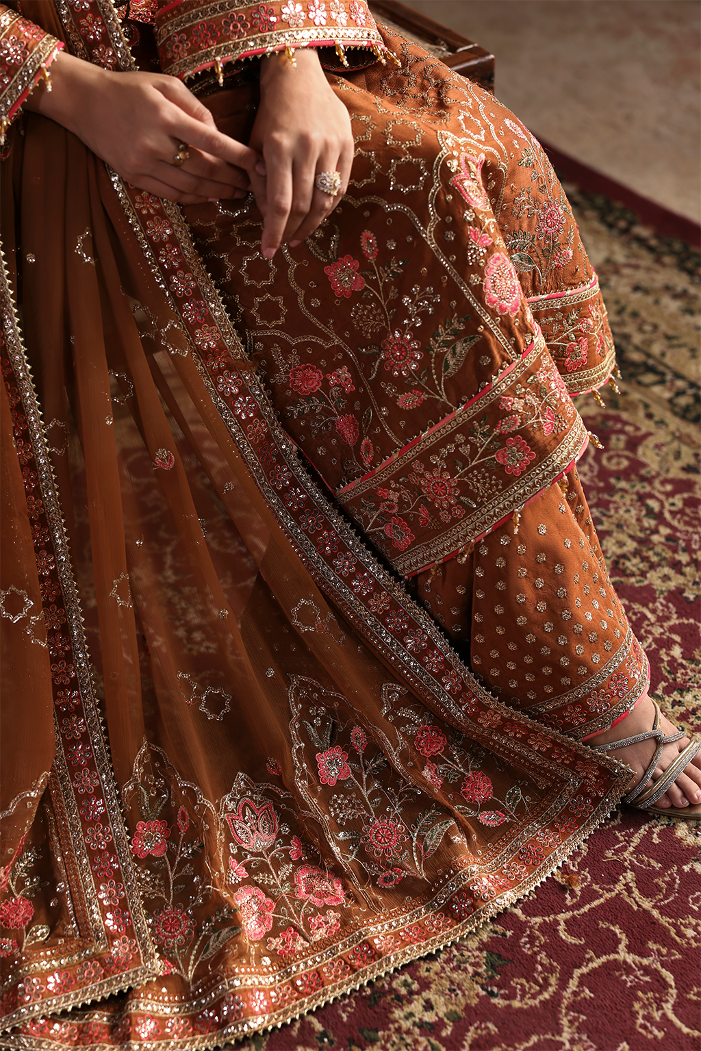 AARZO Raw Silk Pakistani Formal Dresses - Emaan Adeel - 6