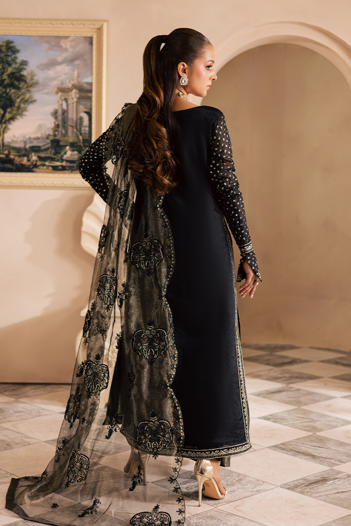 Meshki Raw Silk Pakistani Formal Dresses - Emaan Adeel - 4