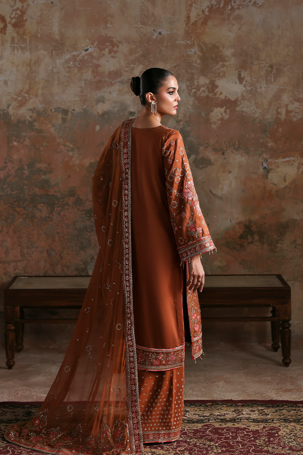 AARZO Raw Silk Pakistani Formal Dresses - Emaan Adeel - 2