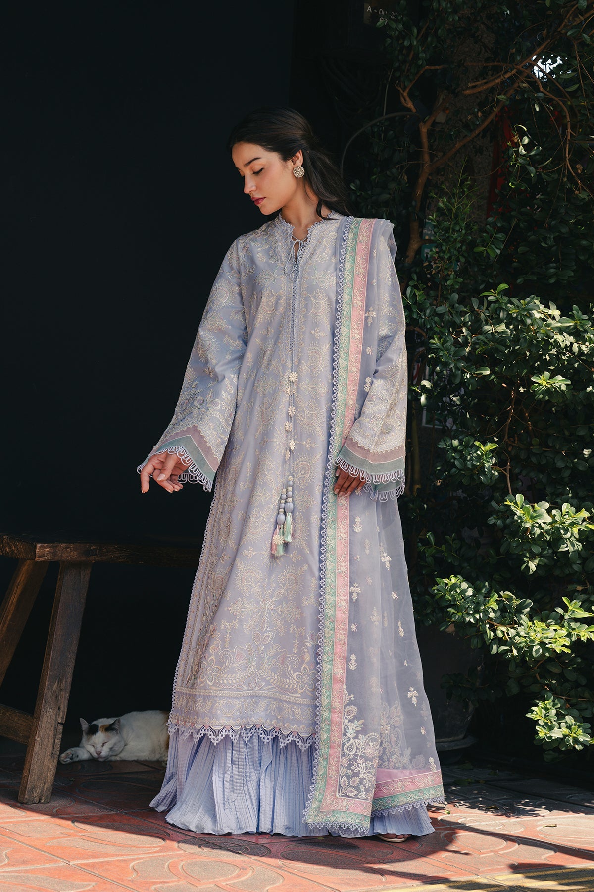 Saya Organza Pakistani Summer Dresses - Afrozeh - 1