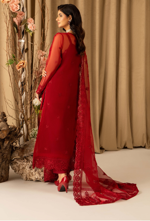 HOC - D13 Raw Silk Pakistani Formal Dresses - Humdum - 2