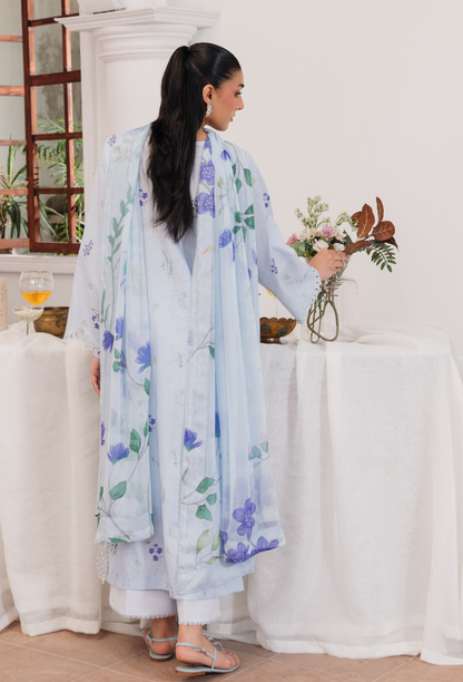 Summer Breeze'3 - D10 Organza Pakistani Summer Dresses - Humdum - 2