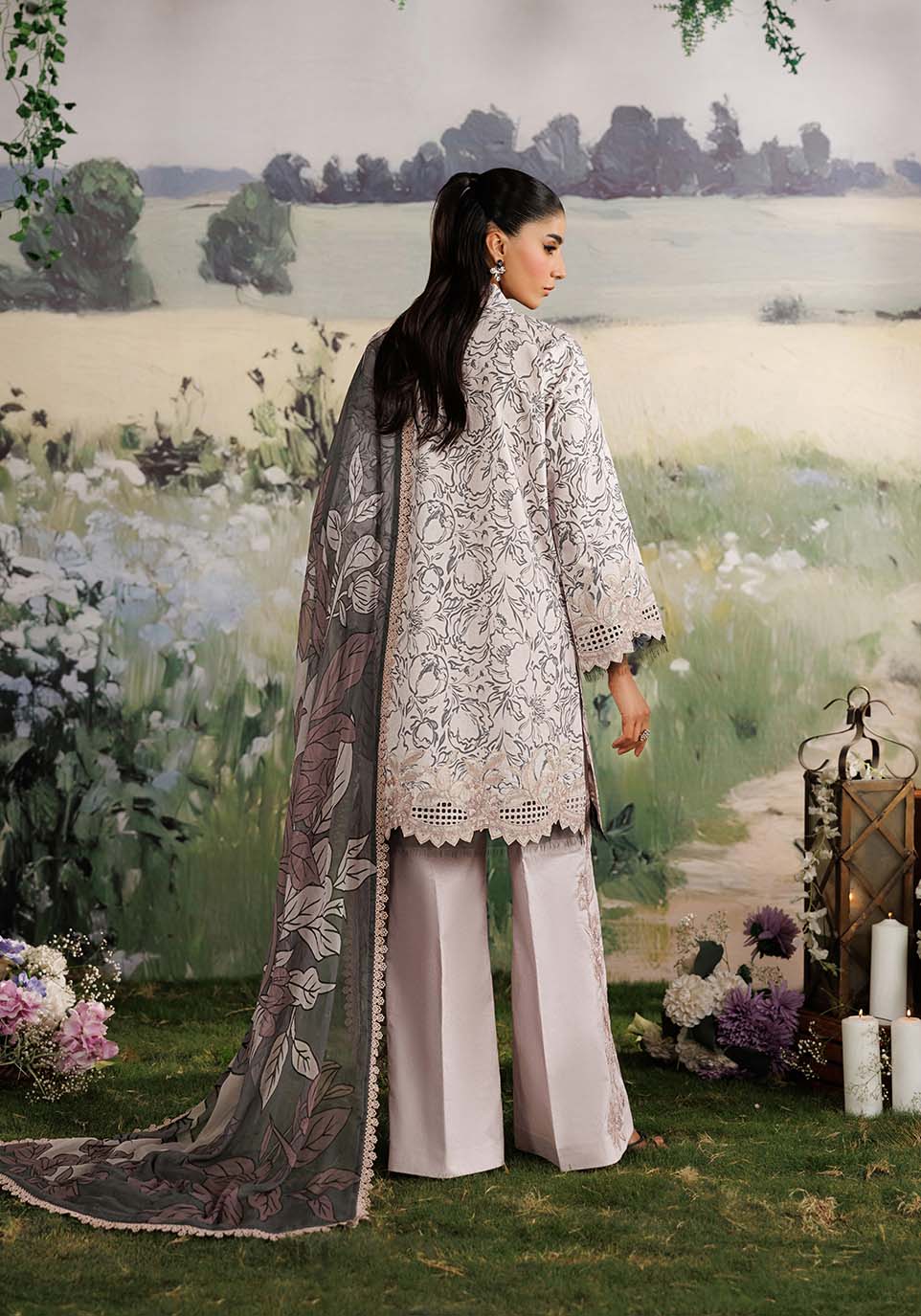 GULMOHAR ZQ001 Chiffon Pakistani Summer Dresses - Zarqash - 2