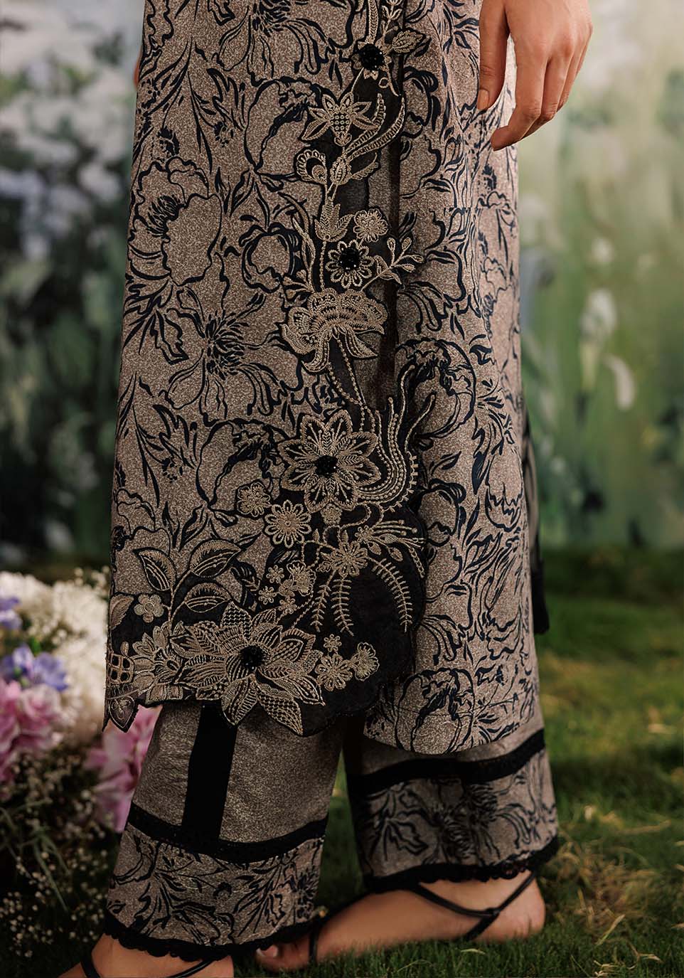 GULMOHAR ZQ002 Chiffon Pakistani Summer Dresses - Zarqash - 4