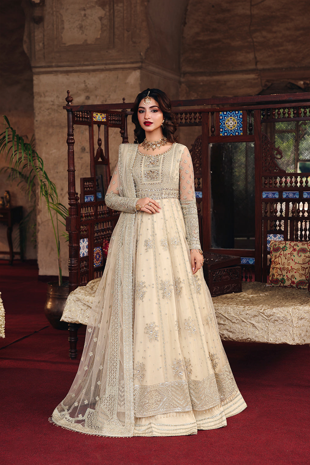 Noori Raw Silk Pakistani Formal Dresses - Saad Shaikh - 1