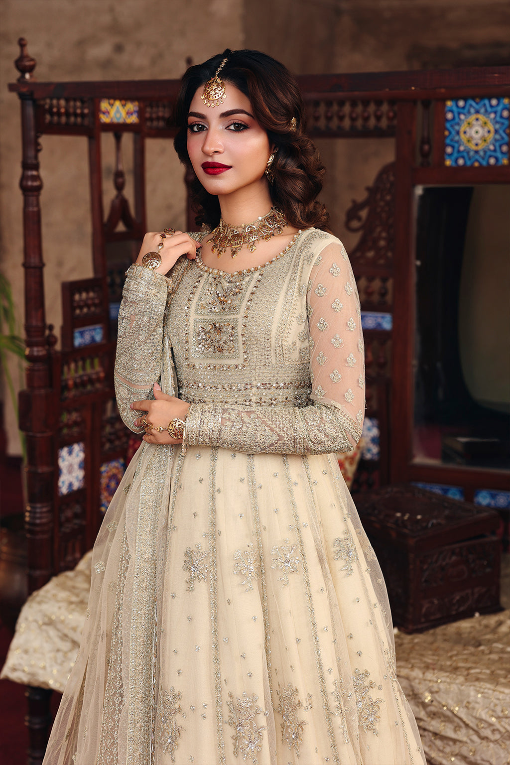 Noori Raw Silk Pakistani Formal Dresses - Saad Shaikh - 5
