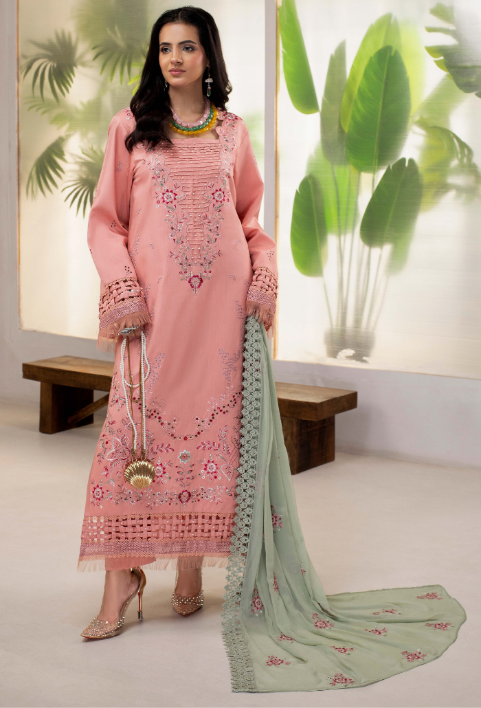 ELLENA - D06 Chiffon Pakistani Winter Dresses - Humdum - 2