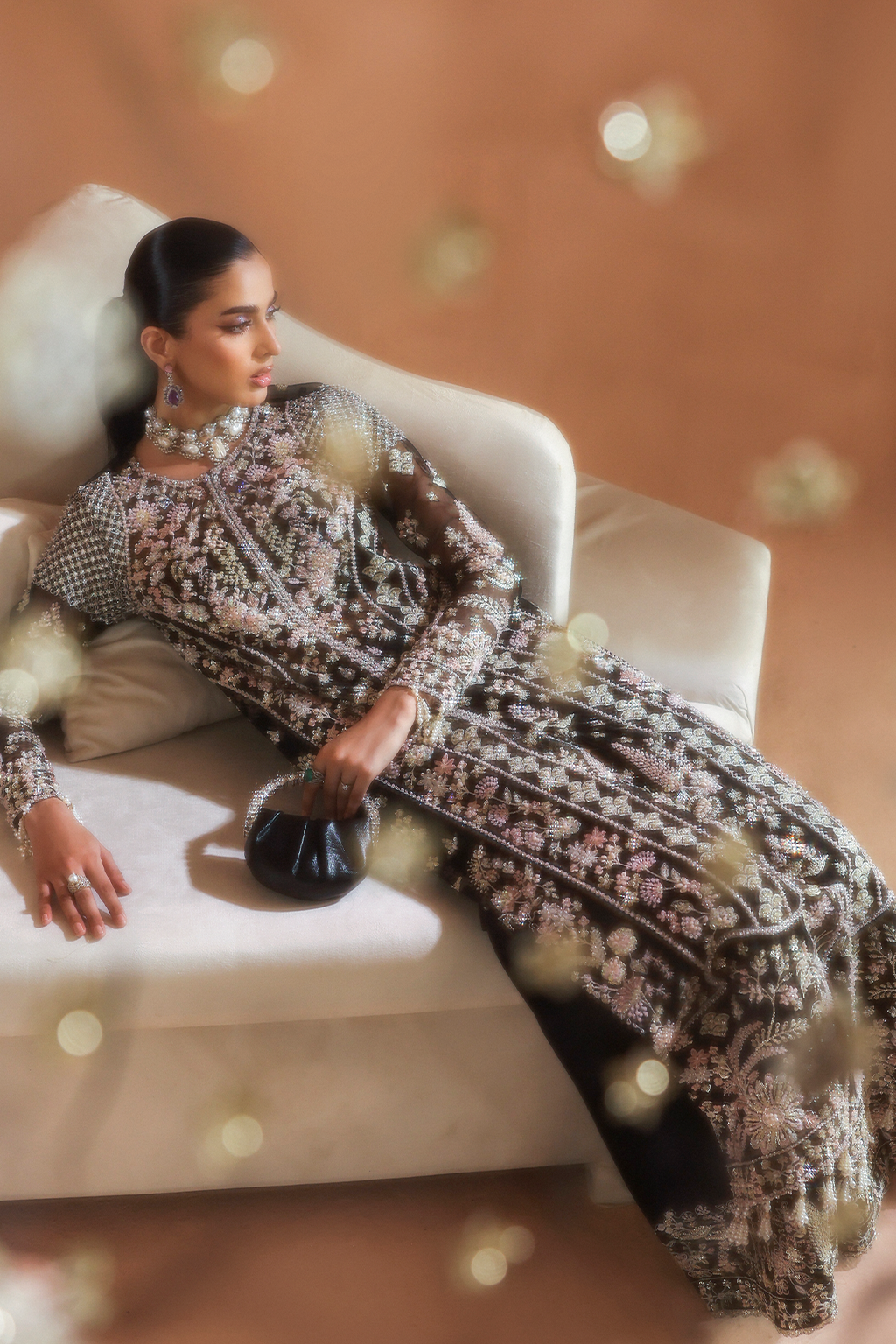 ASTRAL Raw Silk Pakistani Formal Dresses