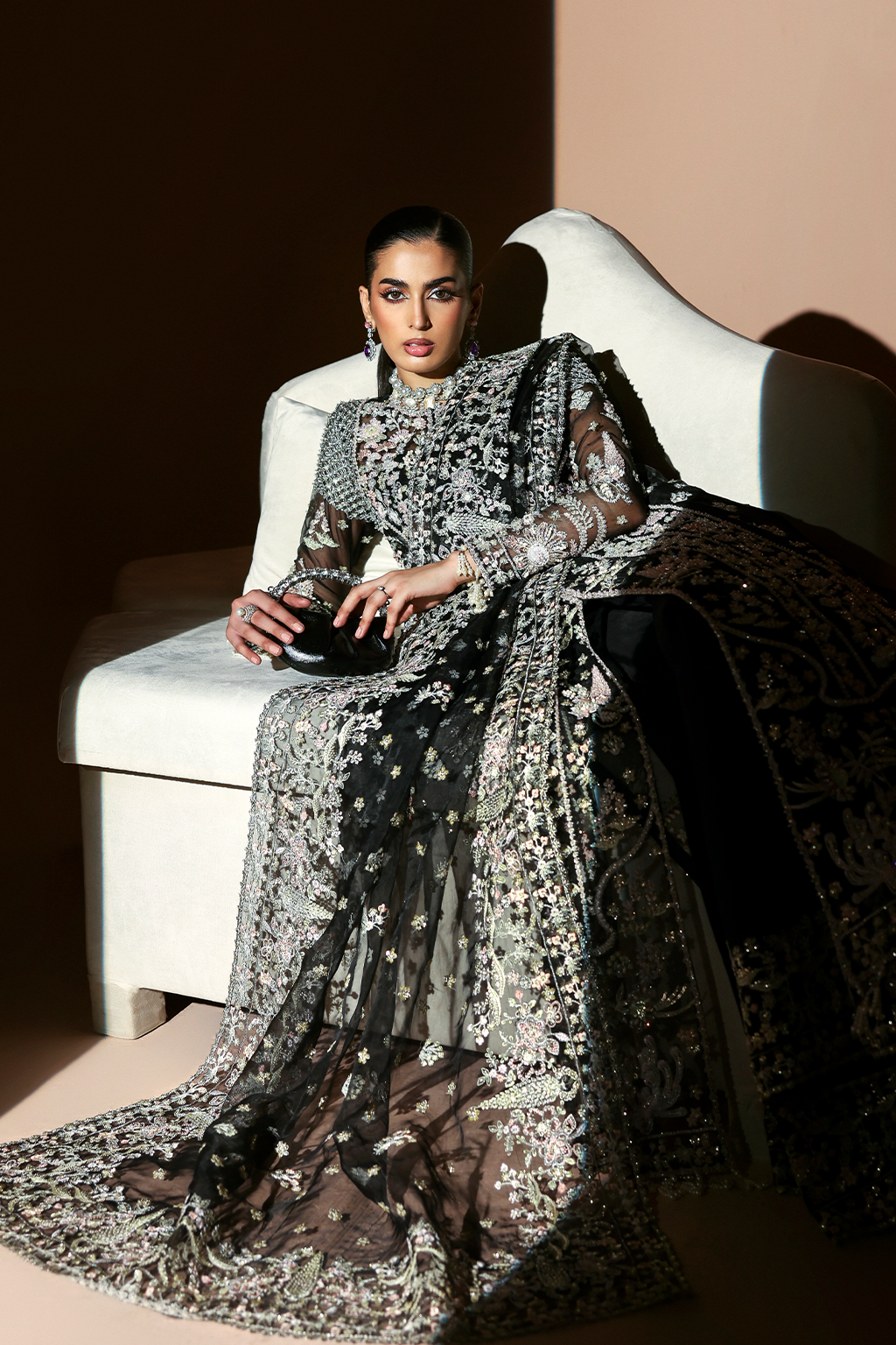 ASTRAL Raw Silk Pakistani Formal Dresses
