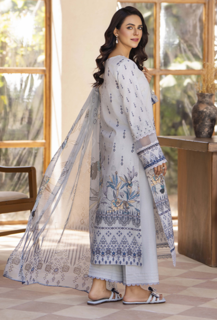 Zarwisha-D03 Chiffon Pakistani Summer Dresses - Humdum - 2