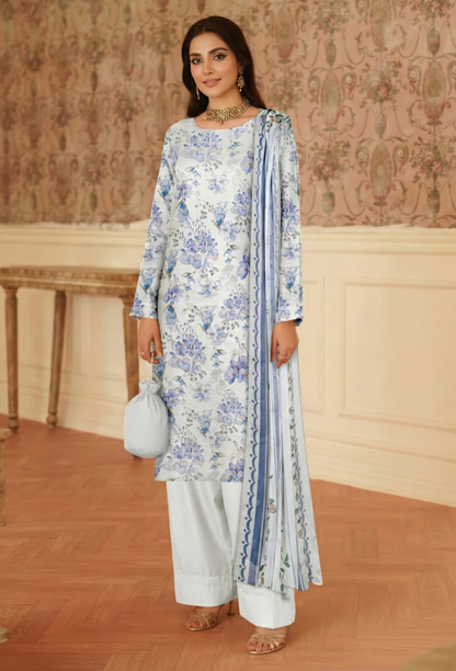Floral - D07 Chiffon Pakistani Summer Dresses - Humdum - 1