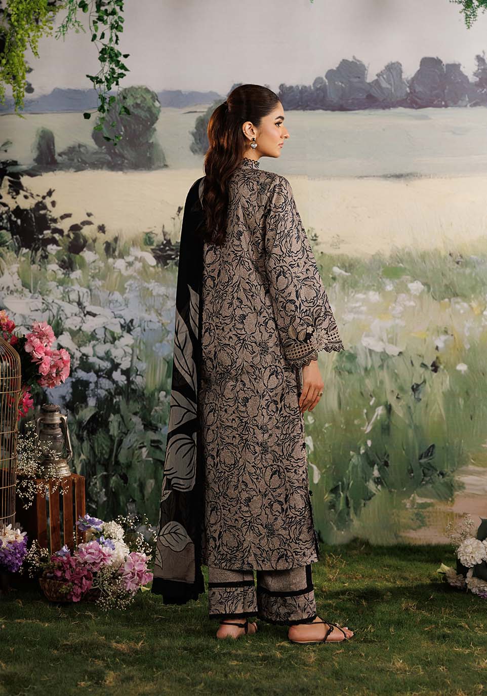 GULMOHAR ZQ002 Chiffon Pakistani Summer Dresses - Zarqash - 2
