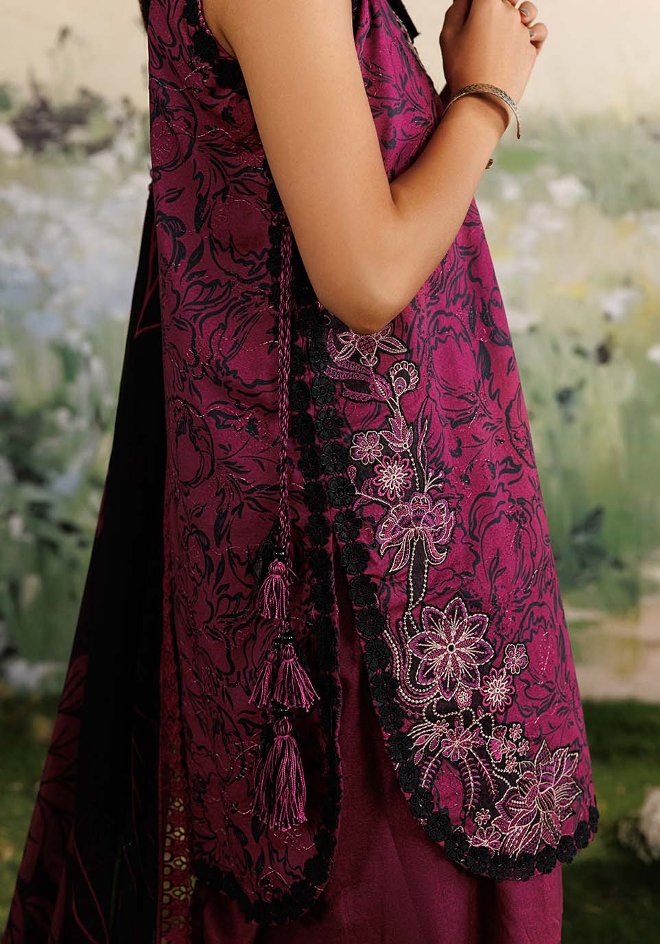 GULMOHAR ZQ003 Chiffon Pakistani Summer Dresses - Zarqash - 4