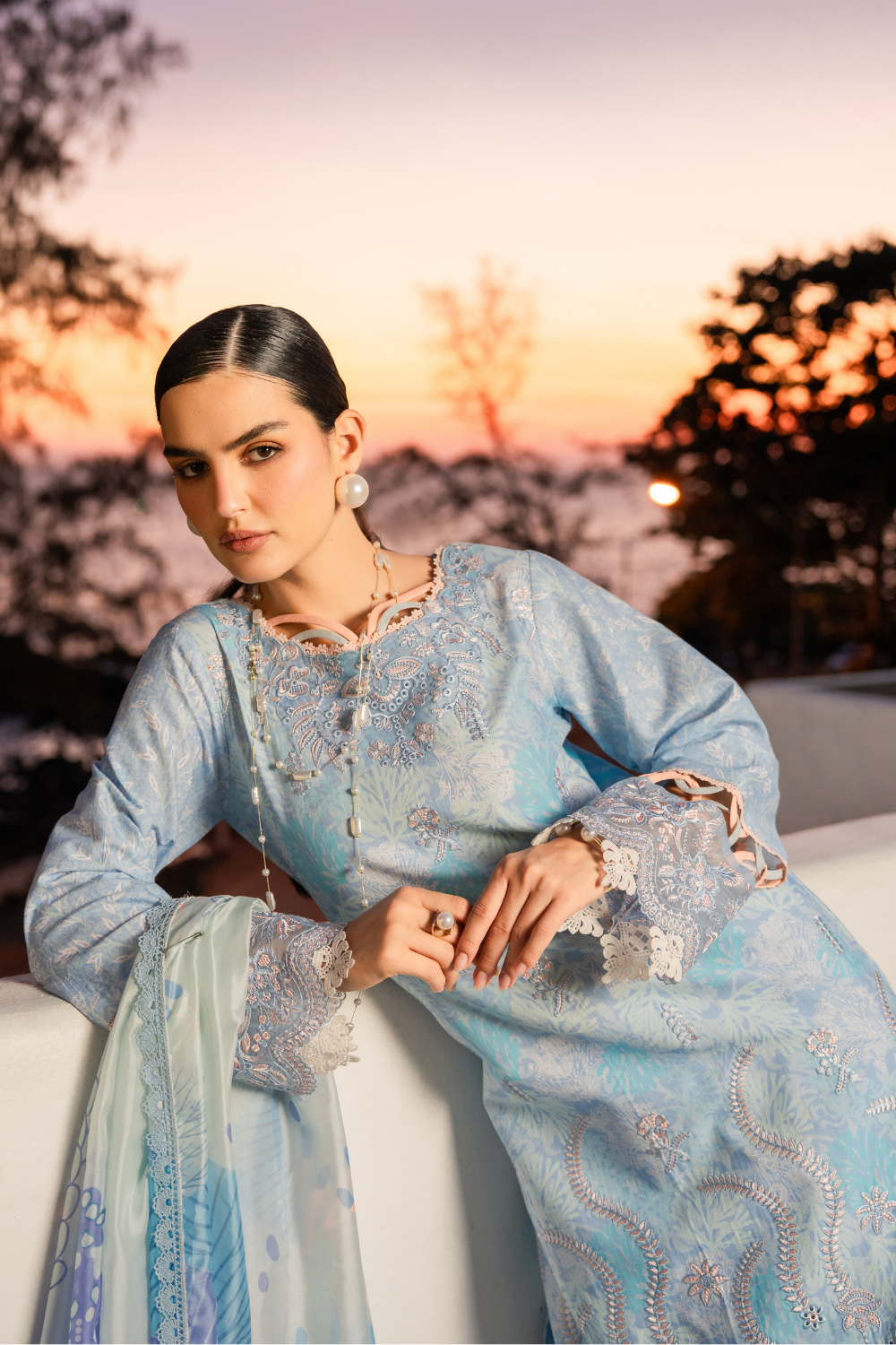 CALINA (AZ-09) Lawn Pakistani Summer Dresses - aabyaan - 3