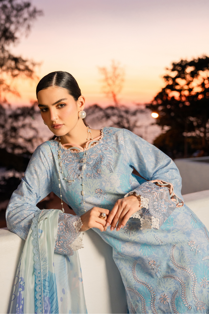 CALINA (AZ-09) Lawn Pakistani Summer Dresses - aabyaan - 3