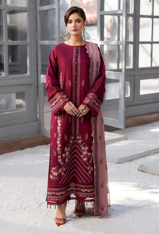 Fareeha - D07 Chiffon Pakistani Winter Dresses - Humdum - 2