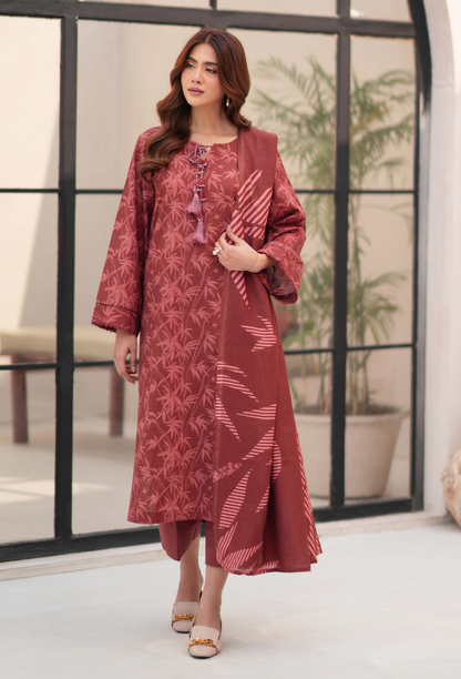 La vie - D03 Khaddar Pakistani Winter Dresses - Humdum - 1