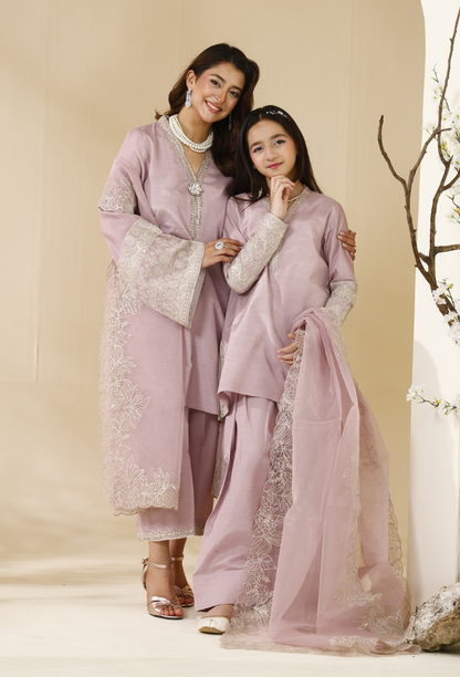 Rabt - D02 Raw Silk Pakistani Formal Dresses - Humdum - 1