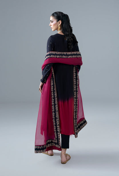 Scarlet Ruby Organza Pakistani Formal Dresses - AJR Couture - 2