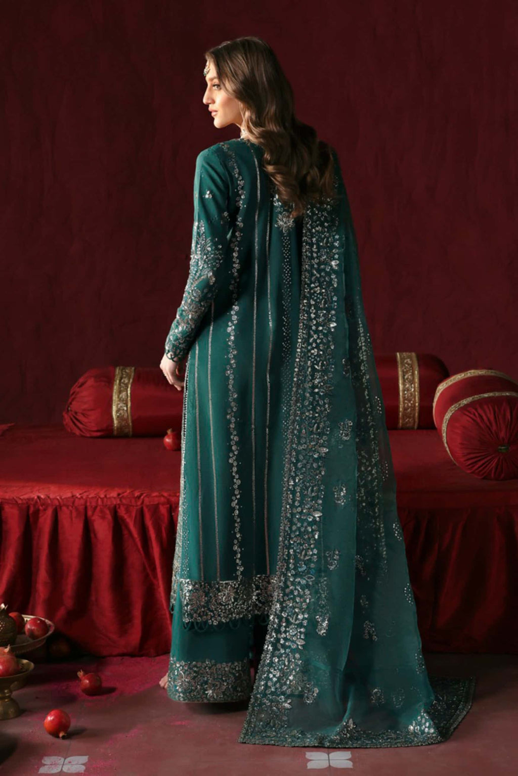 Shahnisa Raw Silk Pakistani Formal Dresses - Afrozeh - 2