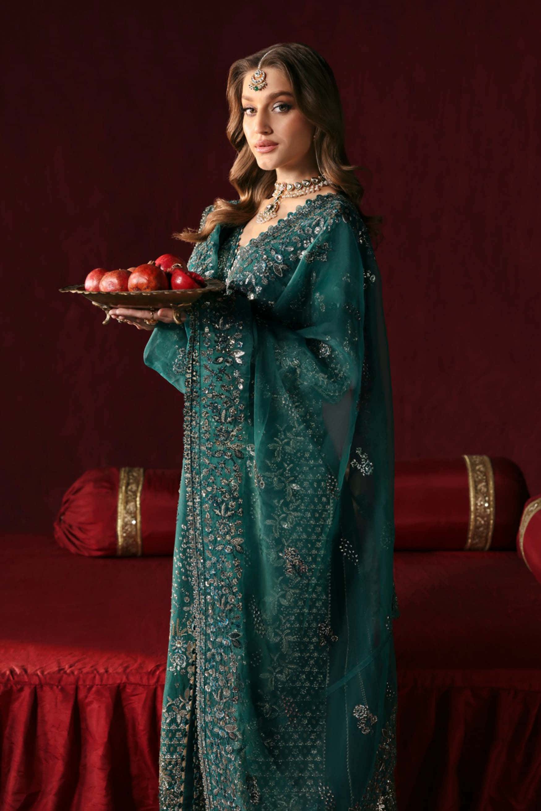 Shahnisa Raw Silk Pakistani Formal Dresses - Afrozeh - 3